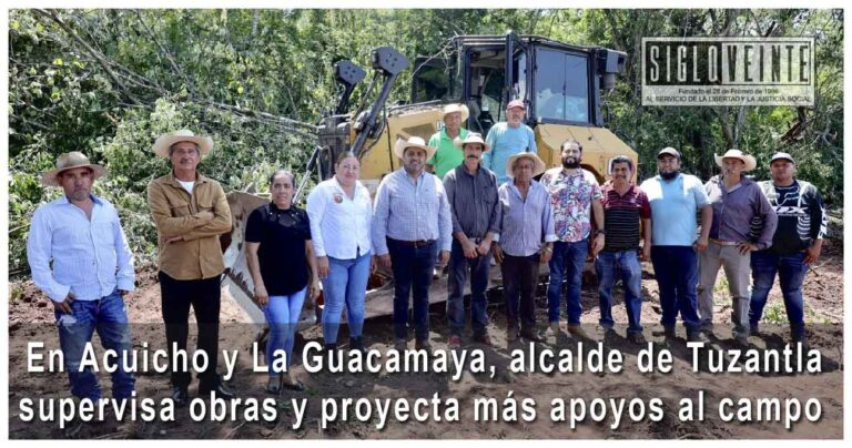 En Acuicho y La Guacamaya, alcalde de Tuzantla supervisa obras y proyecta más apoyos al campo