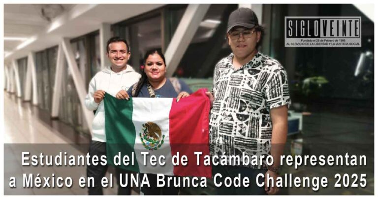 Estudiantes del Tec de Tacámbaro representan a México en el UNA Brunca Code Challenge 2025