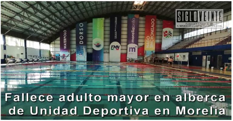 Fallece adulto mayor en alberca de Unidad Deportiva en Morelia