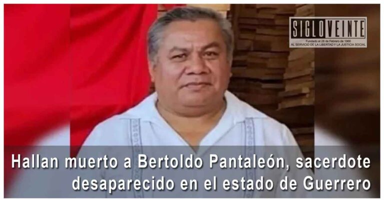 Hallan muerto a Bertoldo Pantaleón, sacerdote desaparecido en el estado de Guerrero