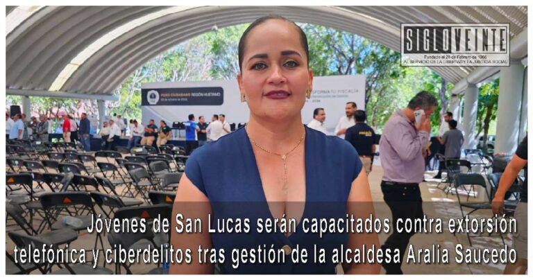 Jóvenes de San Lucas serán capacitados contra extorsión telefónica y ciberdelitos tras gestión de la alcaldesa Aralia Saucedo