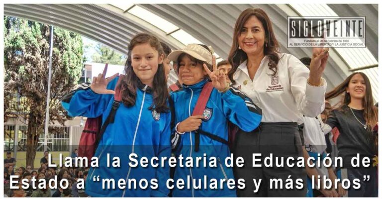 Llama la Secretaria de Educación del Estado a “menos celulares y más libros”
