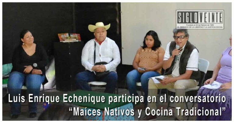 Luis Enrique Echenique participa en el conversatorio “Maíces Nativos y Cocina Tradicional”
