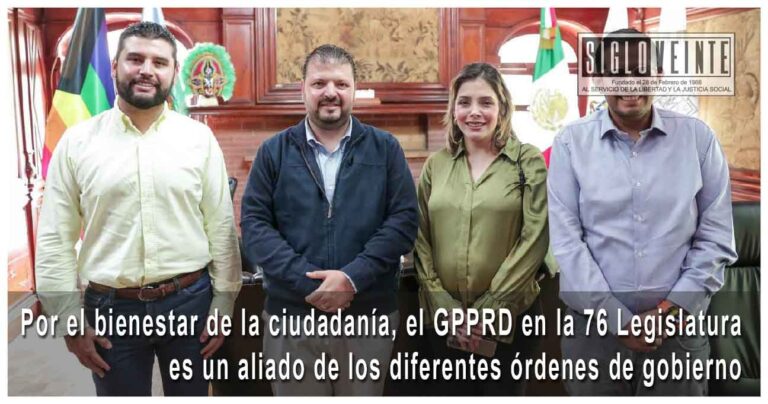 Por el bienestar de la ciudadanía, el GPPRD en la 76 Legislatura es un aliado de los diferentes órdenes de gobierno