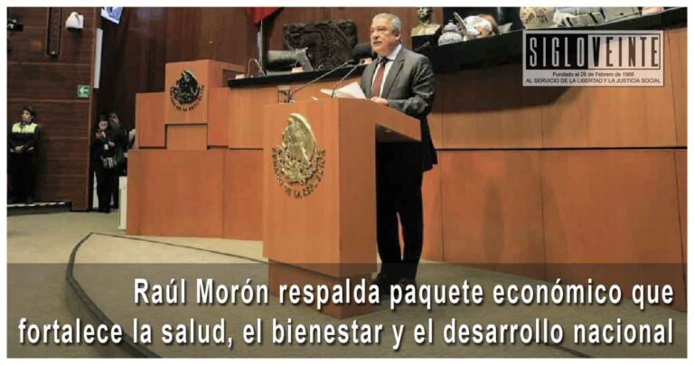 Raúl Morón respalda paquete económico que fortalece la salud, el bienestar y el desarrollo nacional