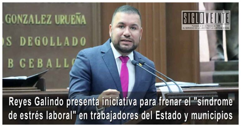 Reyes Galindo presenta iniciativa para frenar el «síndrome de estrés laboral» en trabajadores del Estado y municipios