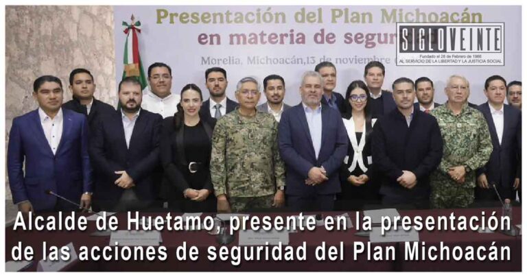 Alcalde de Huetamo, presente en la presentación de las acciones de seguridad del Plan Michoacán