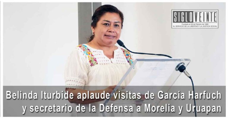 Belinda Iturbide aplaude visitas de García Harfuch y secretario de la Defensa a Morelia y Uruapan