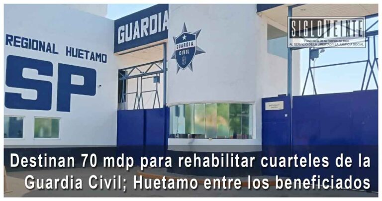 Destinan 70 mdp para rehabilitar cuarteles de la Guardia Civil; Huetamo entre los beneficiados