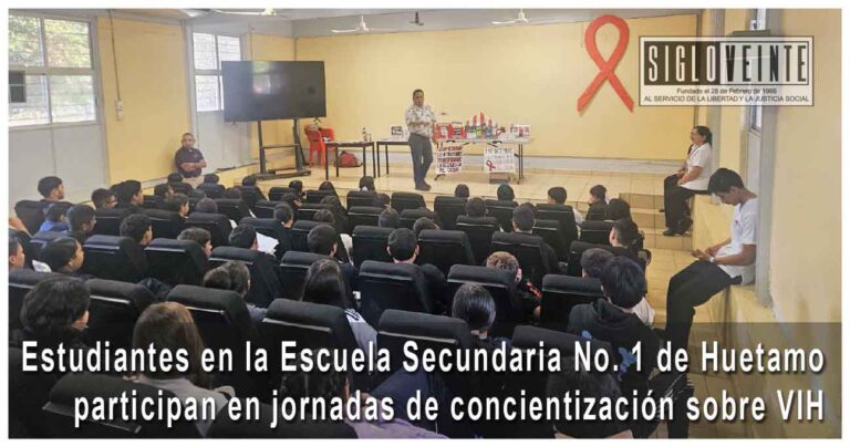 Estudiantes en la Escuela Secundaria No. 1 de Huetamo participan en jornadas de concientización sobre VIH