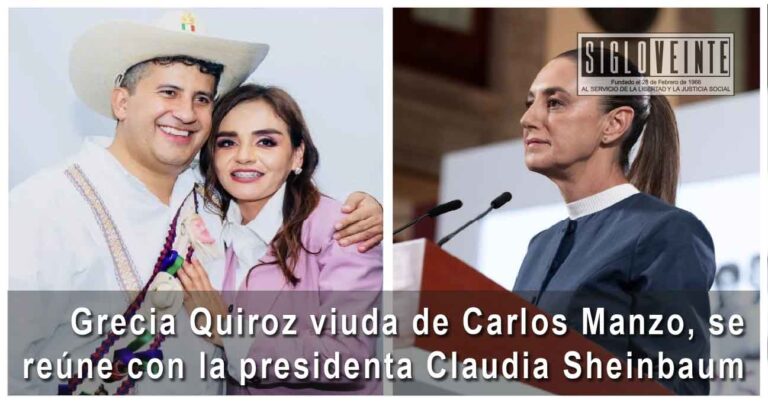Grecia Quiroz viuda de Carlos Manzo, se reúne con la presidenta Claudia Sheinbaum