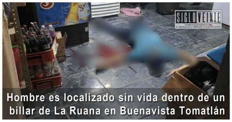 Hombre es localizado sin vida dentro de un billar de La Ruana en Buenavista Tomatlán