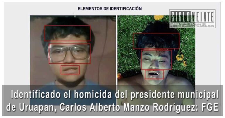 Identificado el homicida del presidente municipal de Uruapan, Carlos Alberto Manzo Rodríguez: FGE