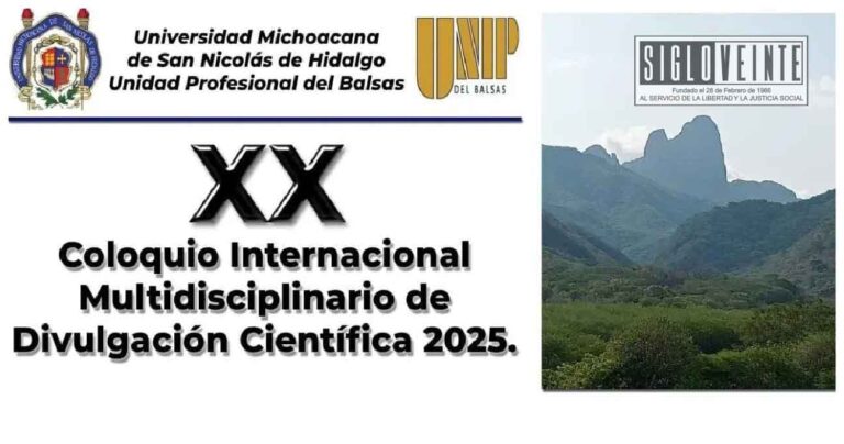 La Unidad Profesional del Balsas realizará el XX Coloquio Internacional Multidisciplinario de Divulgación Científica