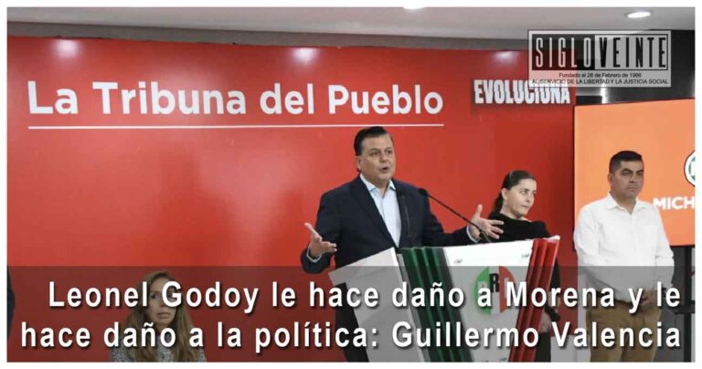 Leonel Godoy le hace daño a Morena y le hace daño a la política: Guillermo Valencia
