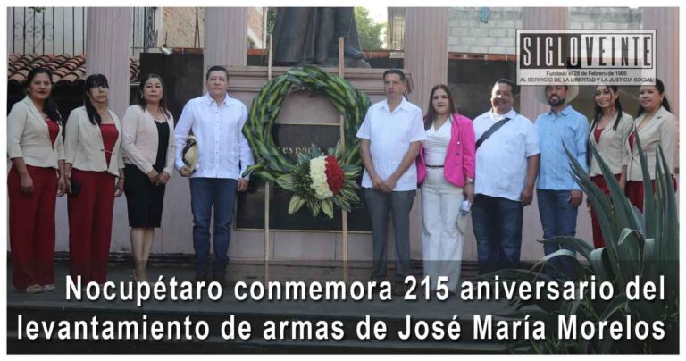 Nocupétaro conmemora 215 aniversario del levantamiento de armas de José María Morelos