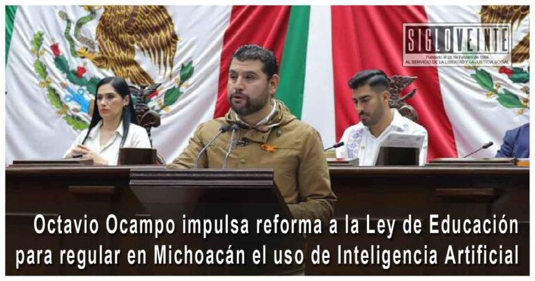 Octavio Ocampo impulsa reforma a la Ley de Educación para regular en Michoacán el uso de Inteligencia Artificial