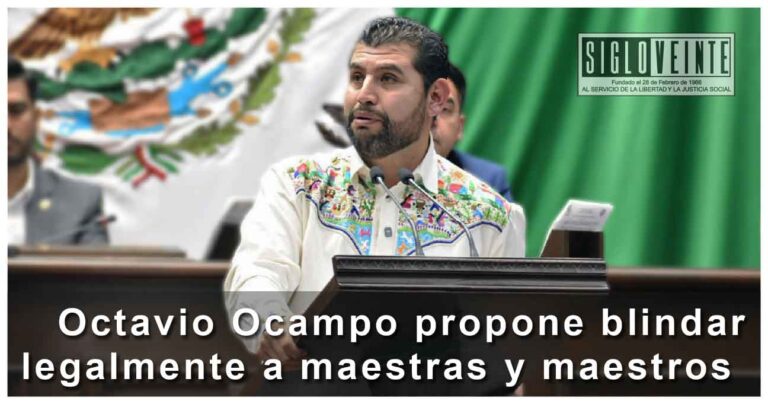 Octavio Ocampo propone blindar legalmente a maestras y maestros