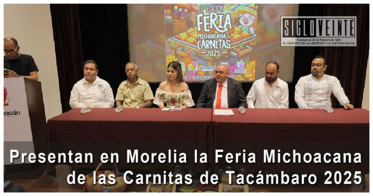 Presentan en Morelia la Feria Michoacana de las Carnitas de Tacámbaro 2025