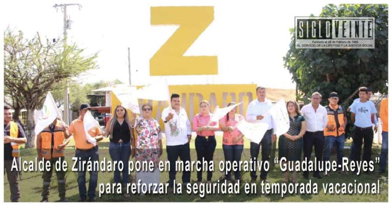 Alcalde de Zirándaro pone en marcha operativo “Guadalupe-Reyes” para reforzar la seguridad en temporada vacacional