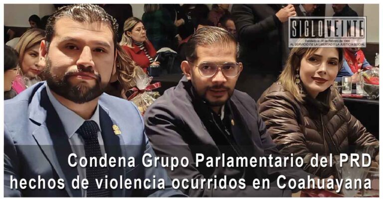 Condena Grupo Parlamentario del PRD hechos de violencia ocurridos en Coahuayana