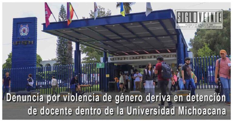 Denuncia por violencia de género deriva en detención de docente dentro de la Universidad Michoacana