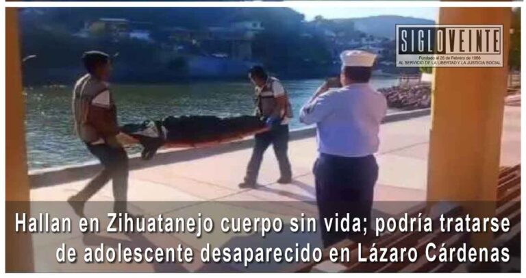 Hallan en Zihuatanejo cuerpo sin vida; podría tratarse de adolescente desaparecido en Lázaro Cárdenas