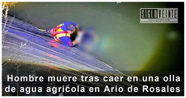 Hombre muere tras caer en una olla de agua agrícola en Ario de Rosales