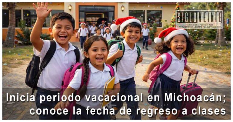 Inicia periodo vacacional en Michoacán; conoce la fecha de regreso a clases