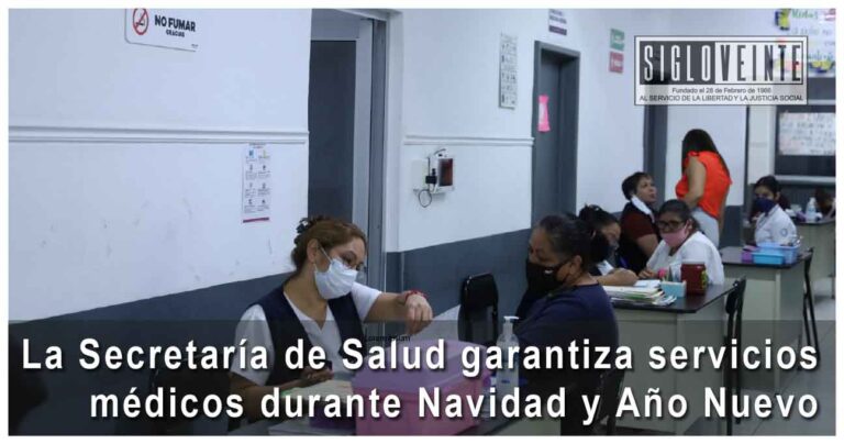 La Secretaría de Salud garantiza servicios médicos durante Navidad y Año Nuevo