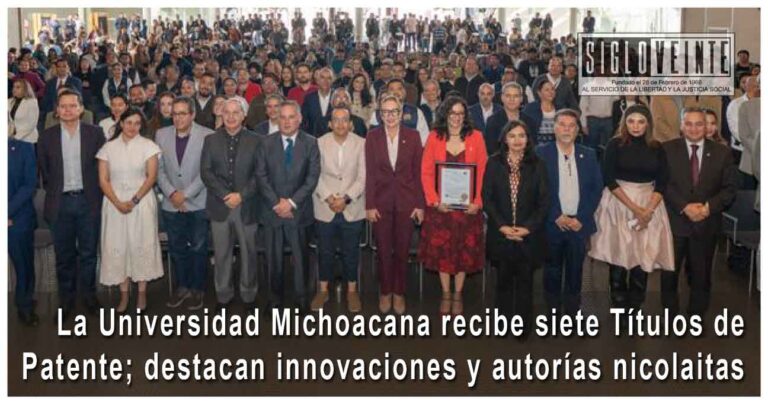 La Universidad Michoacana recibe siete Títulos de Patente; destacan innovaciones y autorías nicolaitas