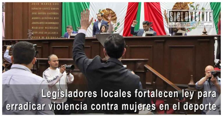 Legisladores locales fortalecen ley para erradicar violencia contra mujeres en el deporte