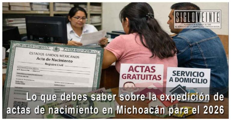 Lo que debes saber sobre la expedición de actas de nacimiento en Michoacán para el 2026