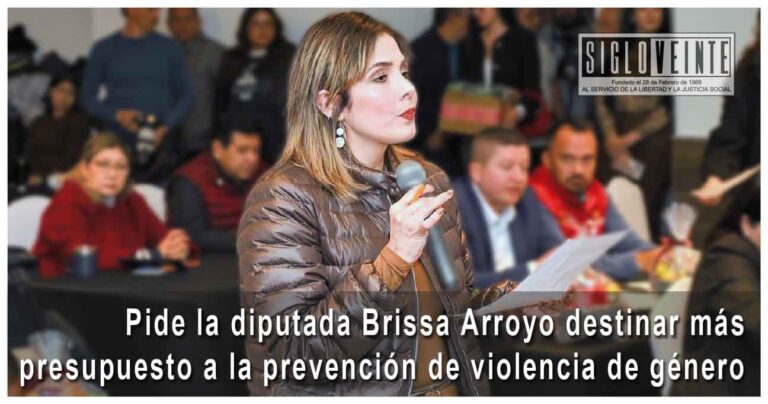 Pide la diputada Brissa Arroyo destinar más presupuesto a la prevención de violencia de género