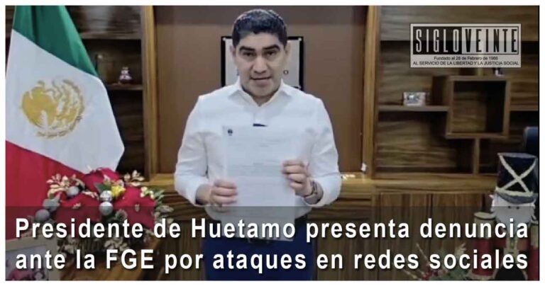 Presidente de Huetamo presenta denuncia ante la FGE por ataques en redes sociales