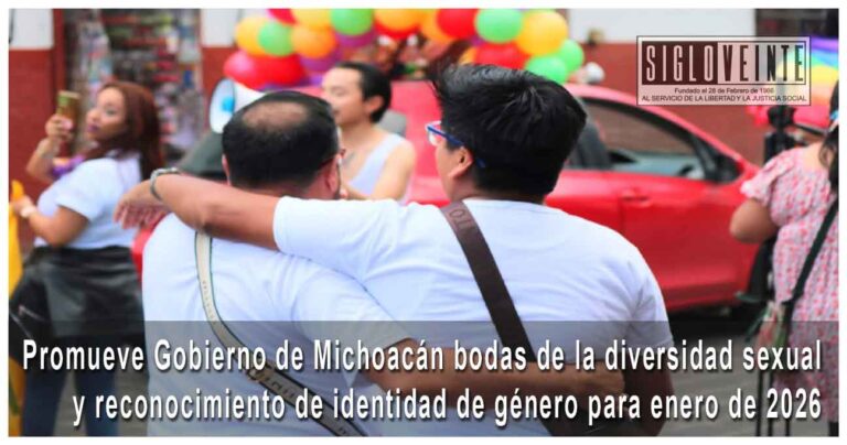Promueve Gobierno de Michoacán bodas de la diversidad sexual y reconocimiento de identidad de género para enero de 2026