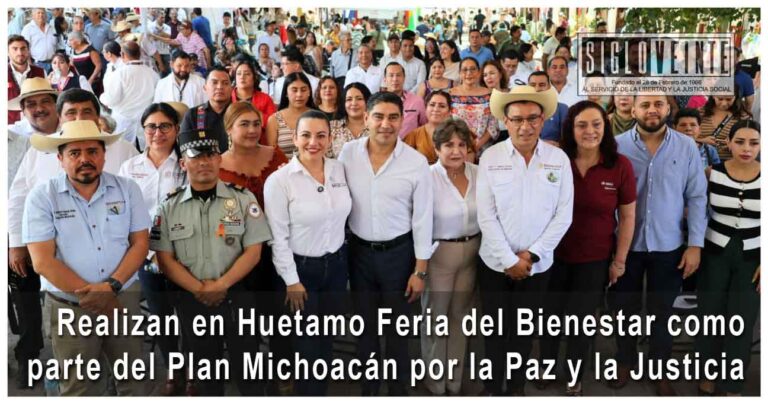 Realizan en Huetamo Feria del Bienestar como parte del Plan Michoacán por la Paz y la Justicia
