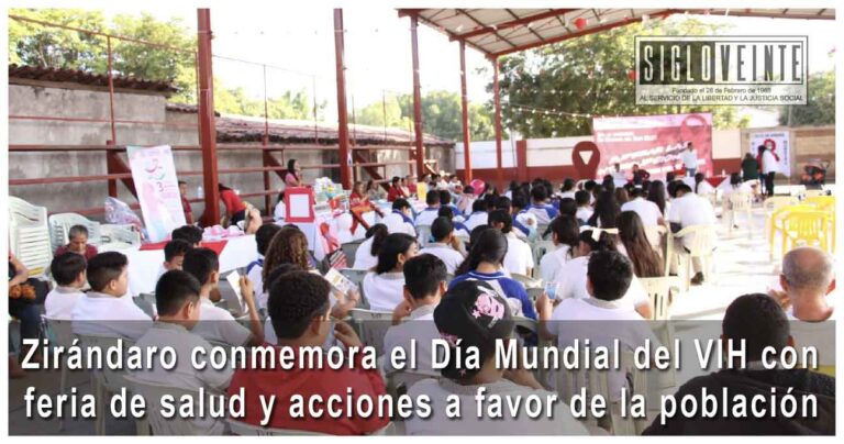 Zirándaro conmemora el Día Mundial del VIH con feria de salud y acciones a favor de la población