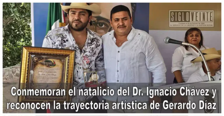 Conmemoran el natalicio del Dr. Ignacio Chávez y reconocen la trayectoria artística de Gerardo Díaz