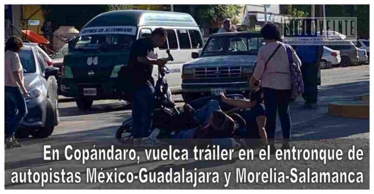 Dos personas resultan lesionadas tras accidente entre motocicleta y automóvil en Ciudad Altamirano