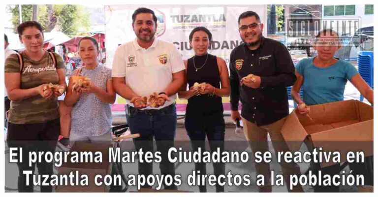 El programa Martes Ciudadano se reactiva en Tuzantla con apoyos directos a la población