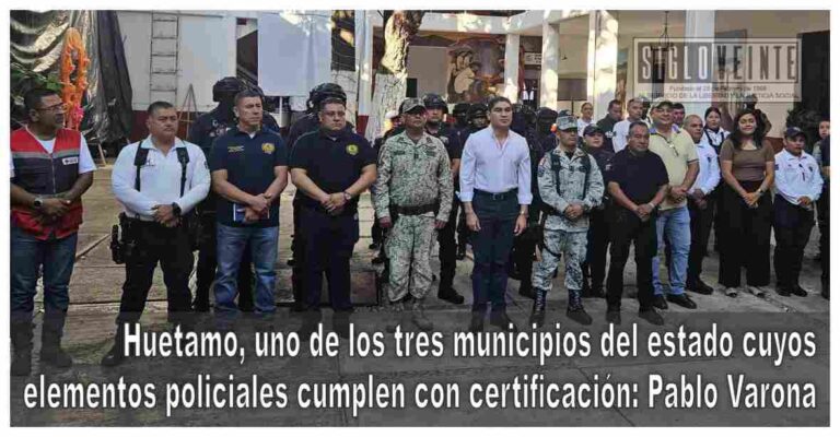 Huetamo, uno de los tres municipios del estado cuyos elementos policiales cumplen con certificación: Pablo Varona