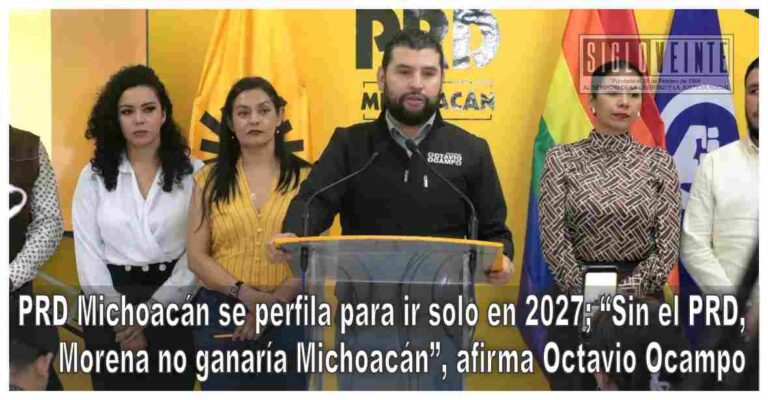 PRD Michoacán se perfila para ir solo en 2027; “Sin el PRD, Morena no ganaría Michoacán”, afirma Octavio Ocampo