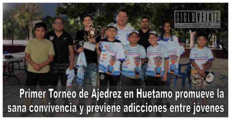 Primer Torneo de Ajedrez en Huetamo promueve la sana convivencia y previene adicciones entre jóvenes