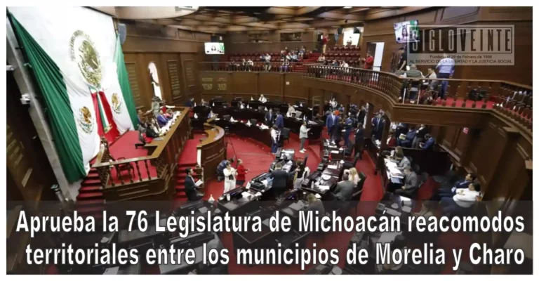 Aprueba la 76 Legislatura de Michoacán reacomodos territoriales entre los municipios de Morelia y Charo