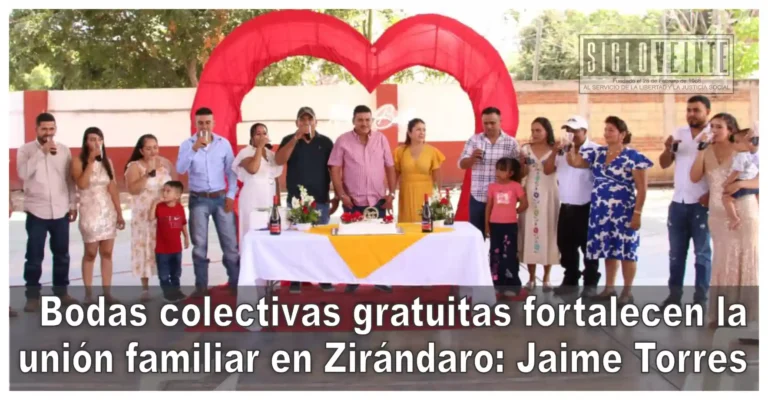 Bodas colectivas gratuitas fortalecen la unión familiar en Zirándaro: Jaime Torres
