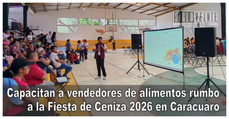 Capacitan a vendedores de alimentos rumbo a Fiesta de Ceniza 2026 en Carácuaro