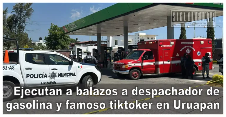 Ejecutan a balazos a despachador de gasolina y famoso tiktoker en Uruapan