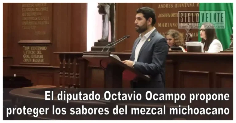 El diputado Octavio Ocampo propone proteger los sabores del mezcal michoacano