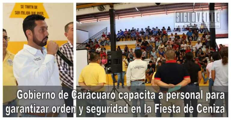 Gobierno de Carácuaro capacita a personal para garantizar orden y seguridad en la Fiesta de Ceniza